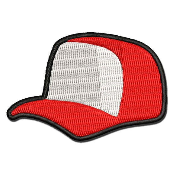 Baseball Cap Trucker Hat Sports Applique Multi-Color Embroidered Hook & Loop Patch - 3.5 Inch Large