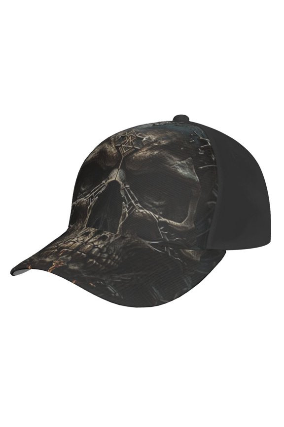 Baseball Cap Unisex Adjustable Casual Hat Snapback , Cool Skull Head Gothic Death
