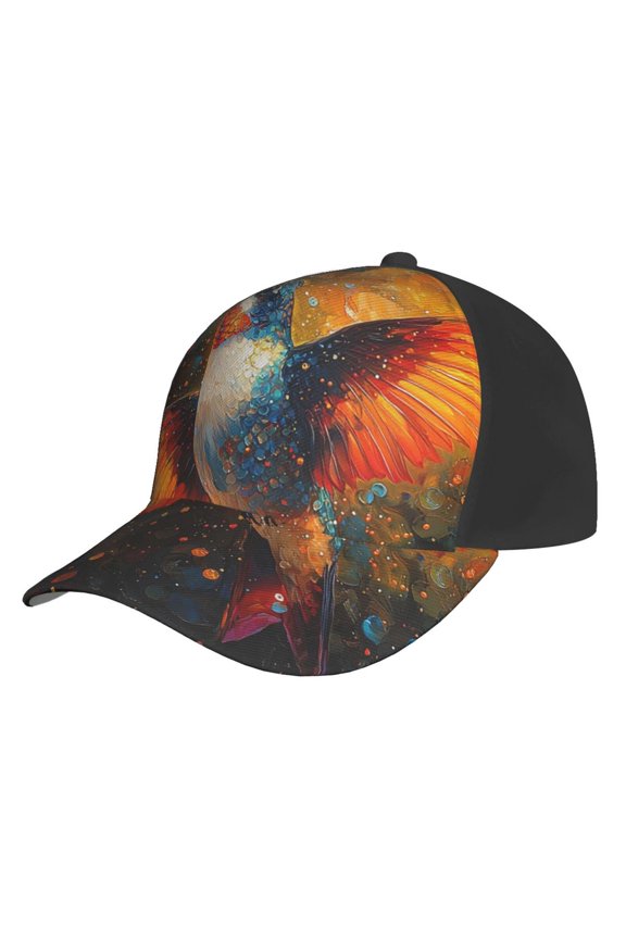 Baseball Cap Unisex Adjustable Casual Hat Snapback , Hummingbird Psychedelic Abstract