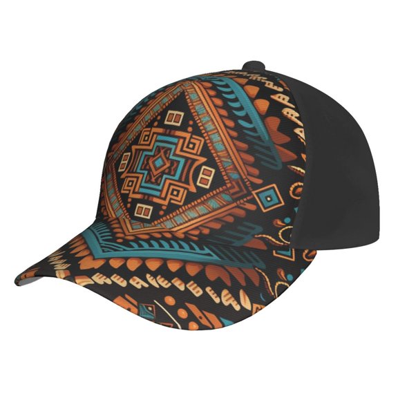Baseball Cap Unisex Adjustable Casual Hat Snapback , Native Southwest Tribal Indian Aztec
