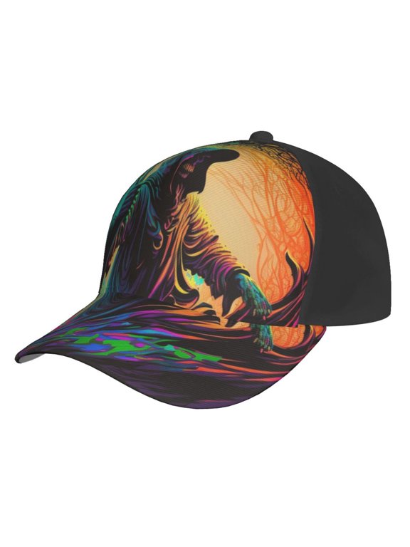 Baseball Cap Unisex Adjustable Outdoor Hat Snapback , Dark Grim Reaper Psychedelic Death B2b8ef93