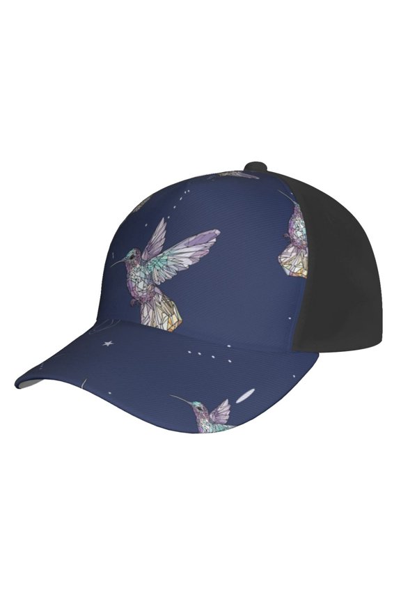 Baseball Cap Unisex Adjustable Sport Hat Snapback , Hummingbird Flying Birds