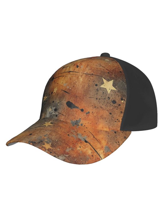 Baseball Cap Unisex Adjustable Sport Hat Snapback , Rusty Stars Primitive Vintage