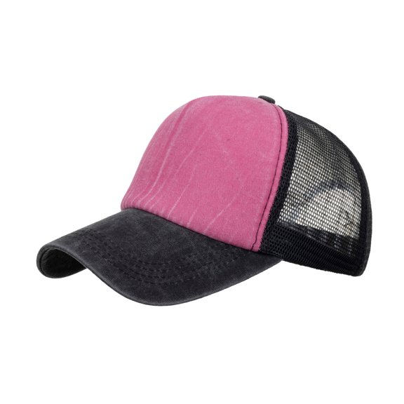 Baseball Cap Unisex Color Block Breathable Beach Sun Hat Hip Hop