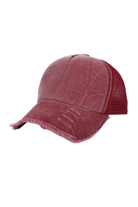 Baseball Cap Unisex Rhinestone Crystal Ponytail Mesh Cap Shiny Bling Casual Breathable Sun Hat