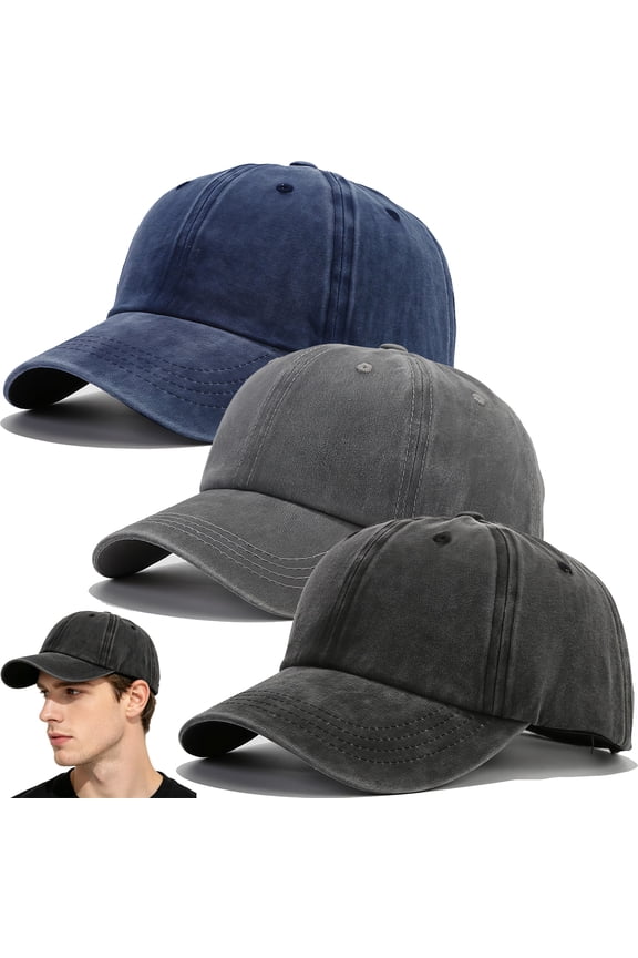 Baseball Cap Unisex Vintage Washed Distressed Cap,Retro Adjustable Dad Hats,Baseball Hat for Men Women