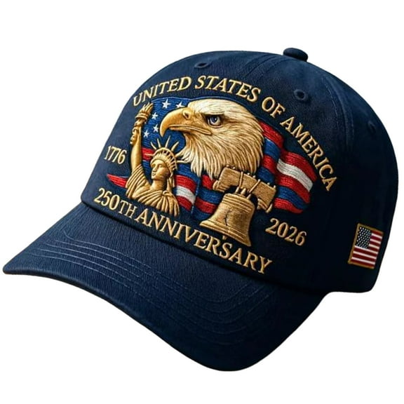 Bird Printed Patriotic Baseball Cap Dad Hat Classical Low Profile Cloth Hat for Men Women Constructed with Solid Fabric