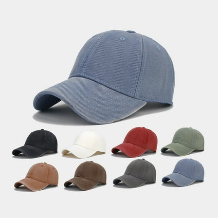 Baseball Cap Vintage Distressed Low Profile Cotton Dad Hat Adjustable for Women Men