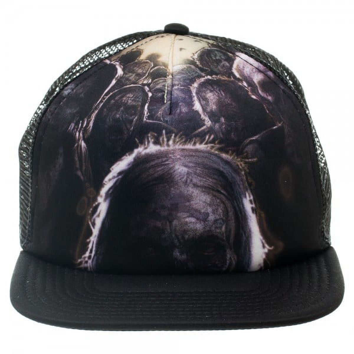 Baseball Cap Walking Dead Sublimation Print Black Trucker Hat New