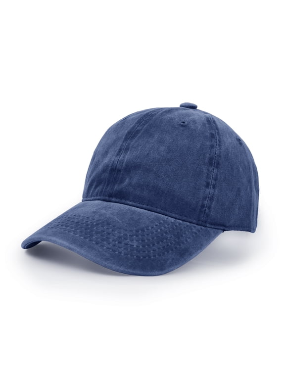 Baseball Cap, Washed Cotton Adjustable Sport Outdoor Sun Cap Unisex Hip hop Casual Hat Snapback Cap Navy