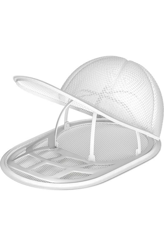 Baseball Cap Washer Cage - Sturdy Frame Laundry Protector for Adult/Kids Hats, Machine Safe Cleaner (1-Pack)