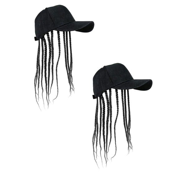 Baseball Cap Wig with Braided Hair - Long Box Braids Hat, 15 Inch Synthetic Hair, Stylish Cosplay, Party, Halloween, Summer Sun Protection, Natural Looking, Women, Hair Extension, Gift, Trendy Hair