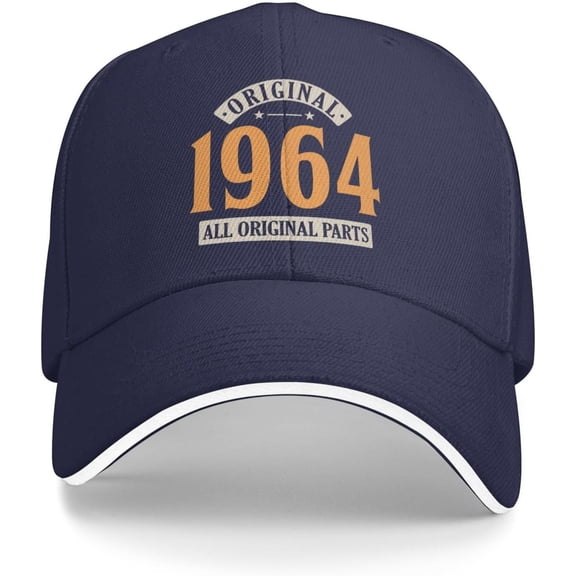 Baseball Cap Women 61th Birthday Lids Hats for Women's Vintage 1964 Summer Caps