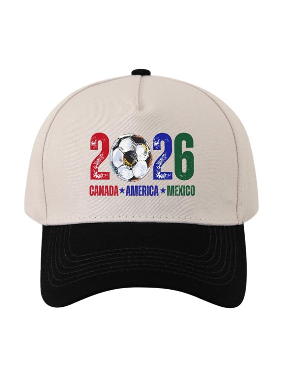 Baseball Cap for Women Men 2026 Hats U.S.A CAN 2026 Country Soccer Baseball Hats Running Cap Adjustable Size Sports Baseball Cap Breathable Seaside Sun Hat Visors
