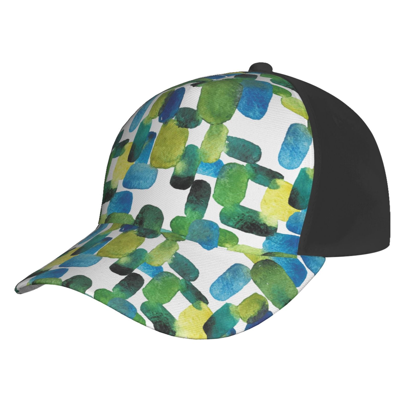 Baseball Cap Women Men - abstractly Bright Green pattern Adjustable Dad ...