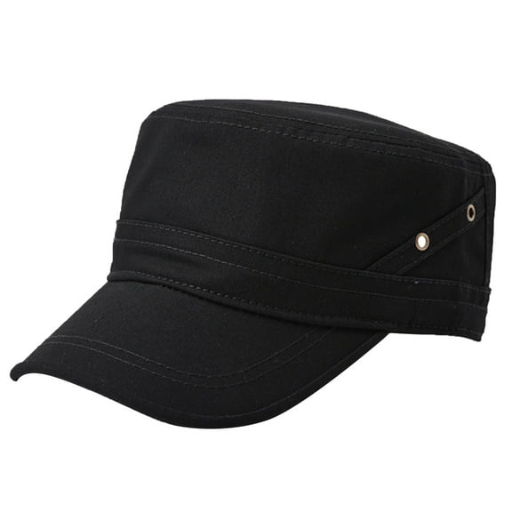 Baseball Cap For Women Men's Fashion Casual Cotton Hat Flat Top Sunshade Washing Hat For Hiking Daily Wear All Seasons Solid Style Cotton One Size Cowboy Hat