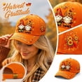thumbnail image 1 of Baseball Cap Women, Thanksgiving Hats, Funny Hats, Gnome Pattern Fall Baseball Cap For Autumn Party Outfit, 1 of 5
