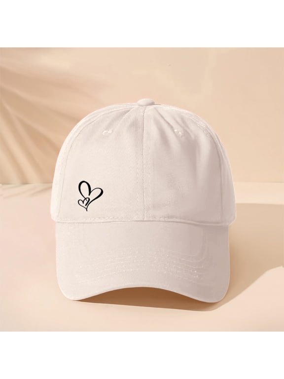 Baseball Cap Women Unisex Cotton Adjustable Wide Brim Hat Running Sports Beige by Hontri