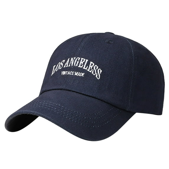 Baseball Cap Yigetop Unisex Classic Low Profile Cotton Baseball Cap Embroidery Labeling Letter Soft Unconstructed Adjustable Size Dad Hat Hats For Men Blue one Size