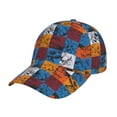 thumbnail image 1 of Baseball Cap, colorful plaid Dinosaur Trucker Hats Women Dad Hat for Workouts - Baseball hat Adjustable Size, 1 of 7