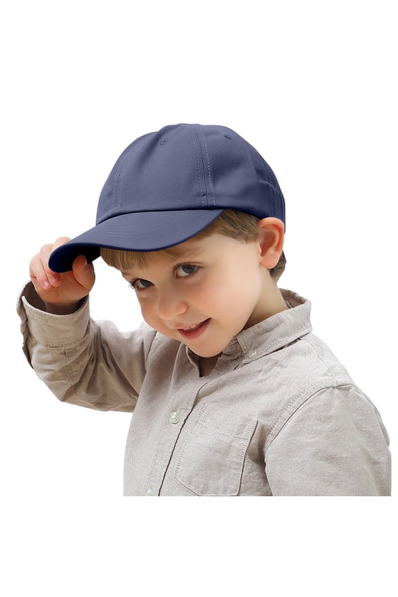 Baseball Cap for Girls Boys Sun Protection Snapback Hats Size 1-5 Toddlers Casual Solid Color Athletic Workout Ball Hat & Caps