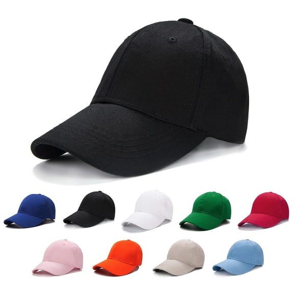 Baseball Cap for Kids-Adjustable Washed Cotton Golf Toddler Hat for Boys & Girls Red