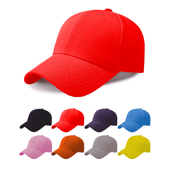Pixilay Adjustable Red Baseball Cap for Little Girls