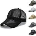 thumbnail image 1 of Baseball Cap for Men Breathable Mesh Design with Ventilated Visor Summer Outdoor Sun Protection Hat Lightweight Quick Dry Cap Green, 1 of 3