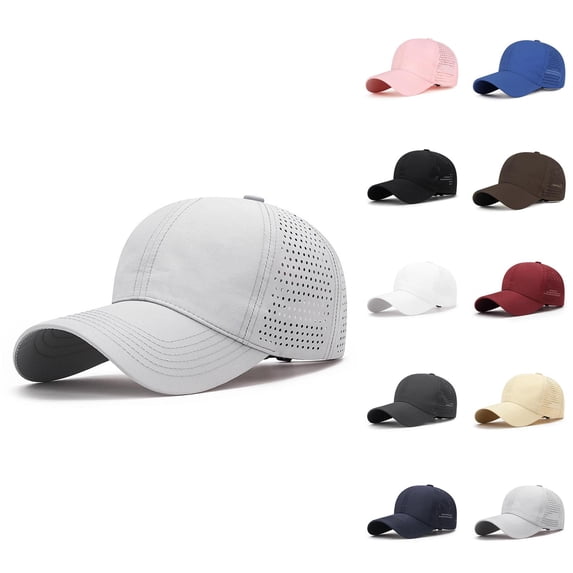 Baseball Cap for Men Women Summer Mesh Breathable Quick Drying Curved Brim Sun Hat