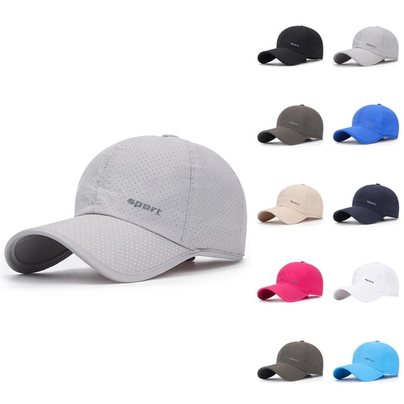 Baseball Cap for Men Women Summer Mesh Lightweight Breathable Quick Drying Outdoor Sports Hat