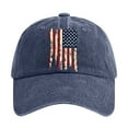 thumbnail image 1 of Baseball Cap for Women Men American Flag Print Youth Running Ponytail Hat Summer Ball Cap Baseball Hat 4th of July Accessories, 1 of 2