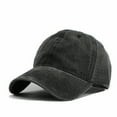 thumbnail image 1 of Baseball Cap for Women Plain Classic Style Adjustable Low Profile Baseball Cap Sun Hat Visor Cap Baseball Hat Black One Size, 1 of 2