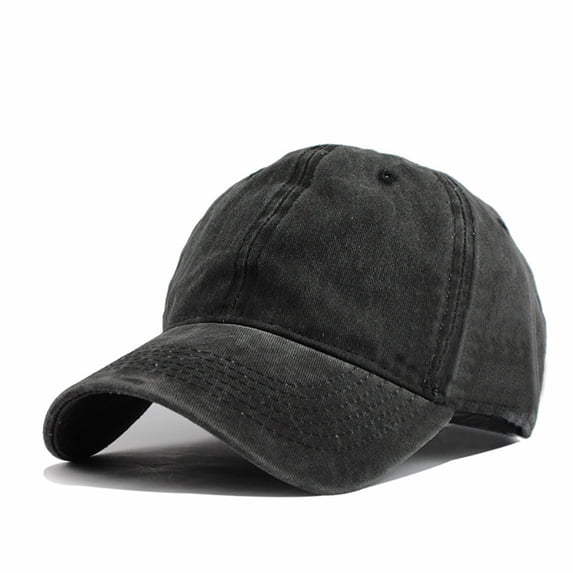 Baseball Cap for Women Plain Classic Style Adjustable Low Profile Baseball Cap Sun Hat Visor Cap Baseball Hat Black One Size