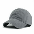 thumbnail image 1 of Baseball Cap for Women Plain Classic Style Adjustable Low Profile Baseball Cap Sun Hat Visor Cap Baseball Hat Grey One Size, 1 of 2