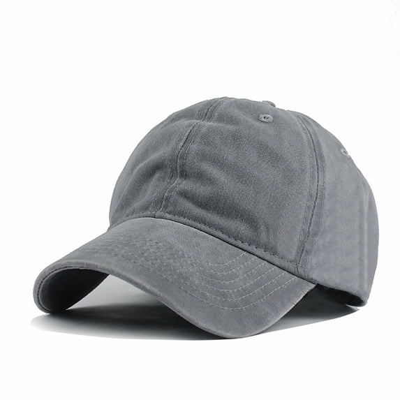 Baseball Cap for Women Plain Classic Style Adjustable Low Profile Baseball Cap Sun Hat Visor Cap Baseball Hat Grey One Size