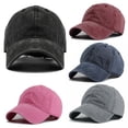 thumbnail image 1 of Baseball Cap for Women Plain Classic Style Adjustable Low Profile Baseball Cap Sun Hat Visor Cap Baseball Hat Pink One Size, 1 of 3