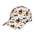 thumbnail image 1 of Baseball Cap, halloween pumpkin hat boo Trucker Hats Women Dad Hat for Workouts - Baseball hat Adjustable Size, 1 of 7
