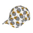 thumbnail image 1 of Baseball Cap, plaid Pumpkin Daisy Trucker Hats Women Dad Hat for Workouts - Baseball hat Adjustable Size, 1 of 7