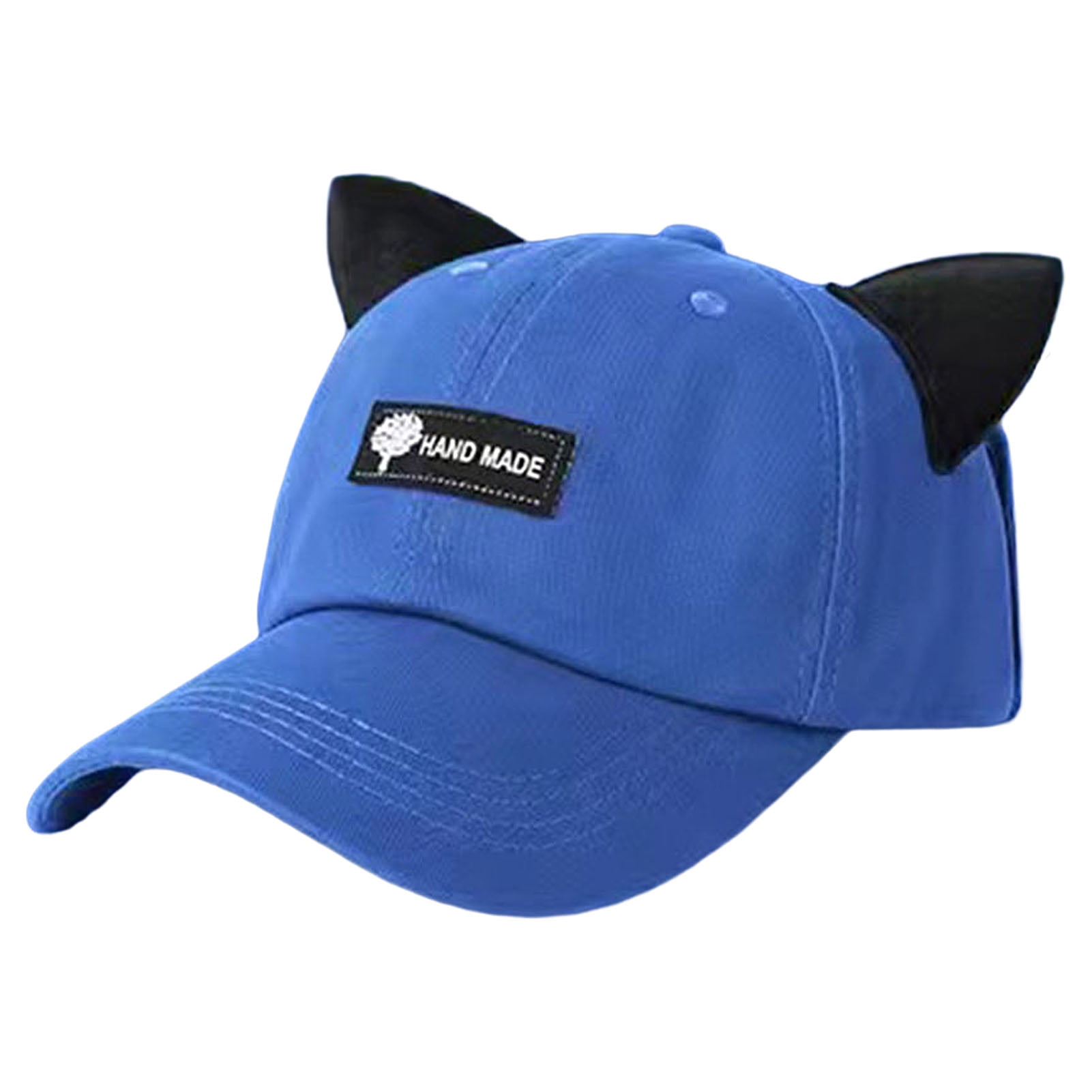 Baseball Cap with Cat Ears Decor for Men and Women Vintage Washed Classic Baseball Hat Cap Walmart