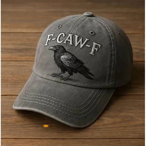 Baseball Cap with Cool Crow Pattern Baseball Hat Adjustable Classic Low Hat Unconstructed Embroidery Men Women Gift for Birthday