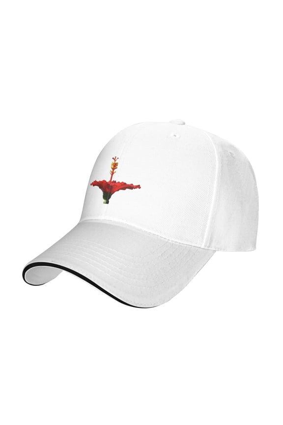 Baseball Caps Beautiful Hibiscuses Printing Dad Hat Sport Hats for Men,Women Teen Graphic,Cool,Fashion,Trendy,Casual} Adjustable for Snapbacks White One Size