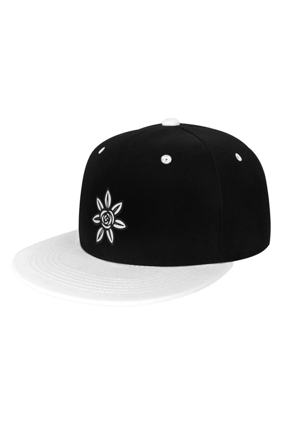 Baseball Caps Blooming Flower Printing Dad Hat Sport Hats for Men,Women Teen Graphic,Cool,Fashion,Trendy,Casual} Adjustable for Snapbacks White One Size