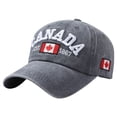 thumbnail image 1 of Baseball Caps Canada Day Embroidered Maple Leaf Flag Adjustable Hat for Casual Wear Everyday Use Blue, 1 of 7
