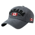 thumbnail image 1 of Baseball Caps Canada Day Embroidered Maple Leaf Flag Adjustable Hat for Casual Wear Everyday Use Gray, 1 of 8
