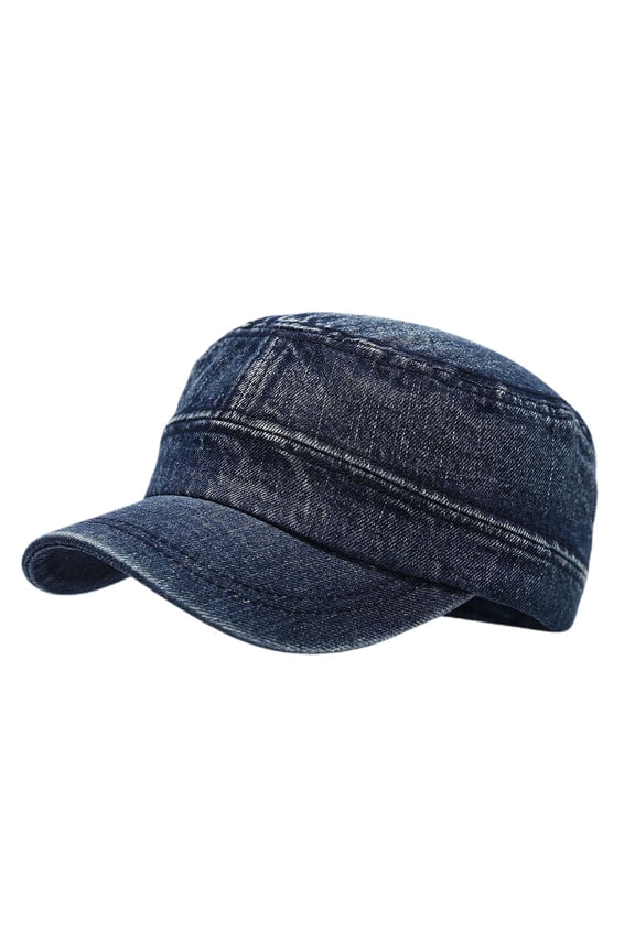 Baseball Caps Distressed Cowboy Style Uni Hat Outdoor Fashion Accessory for Men Women with Workwear Vibe Blue