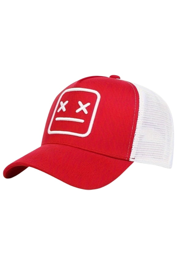 Baseball Caps Embroidered Patch Baseball Cap For Men And Women Adjustable Sunshade Hat Casual Style For Everyday Use Red