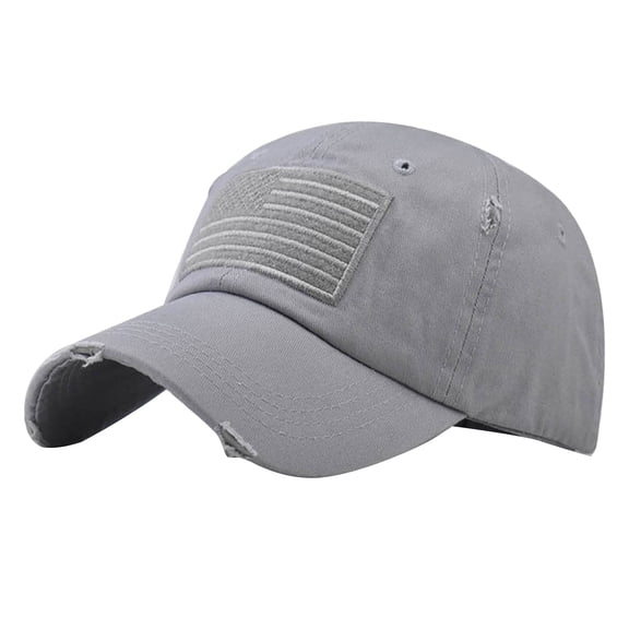 Baseball Caps For Men Clearance Yigetop Mens and Womens Summer Fashion Casual Sunscreen Baseball Caps Cap Hats American Flag Hat Grey one Size