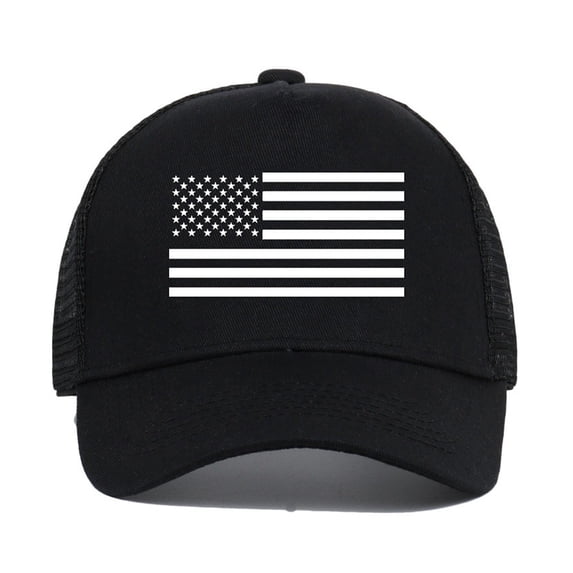Baseball Caps For Men Women American Flag Print Cotton Five Panel Mesh Snapback Hat Adjustable Baseball Cap Summer BK2 A