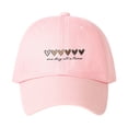 thumbnail image 1 of Baseball Caps For Women Men Heart Dad Hat Adjustable Lightweight Cotton Unisex Cap For Sports & Everyday Wear One Size 1 pc, 1 of 4