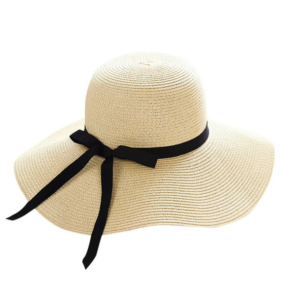 Baseball Caps Halloween New Women Ladies Floppy Beach Sun Foldable Cap Summer Wide Brim Straw Hat Sun Hat